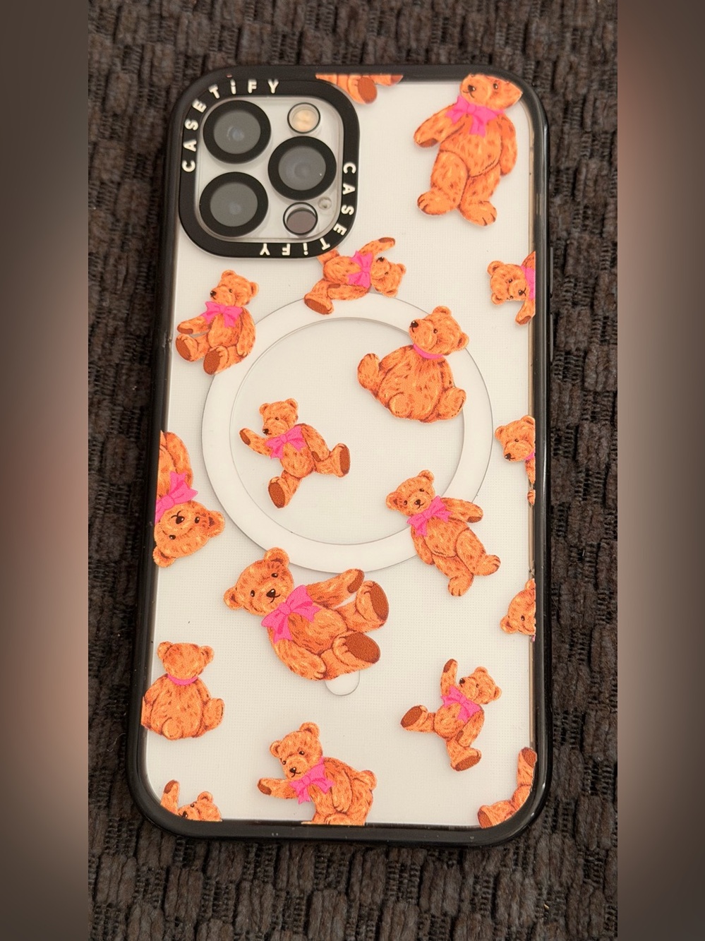 Casetify MagSafe Clear Beary Sweet Phone Case Teddy Bears iPhone 12 Pro